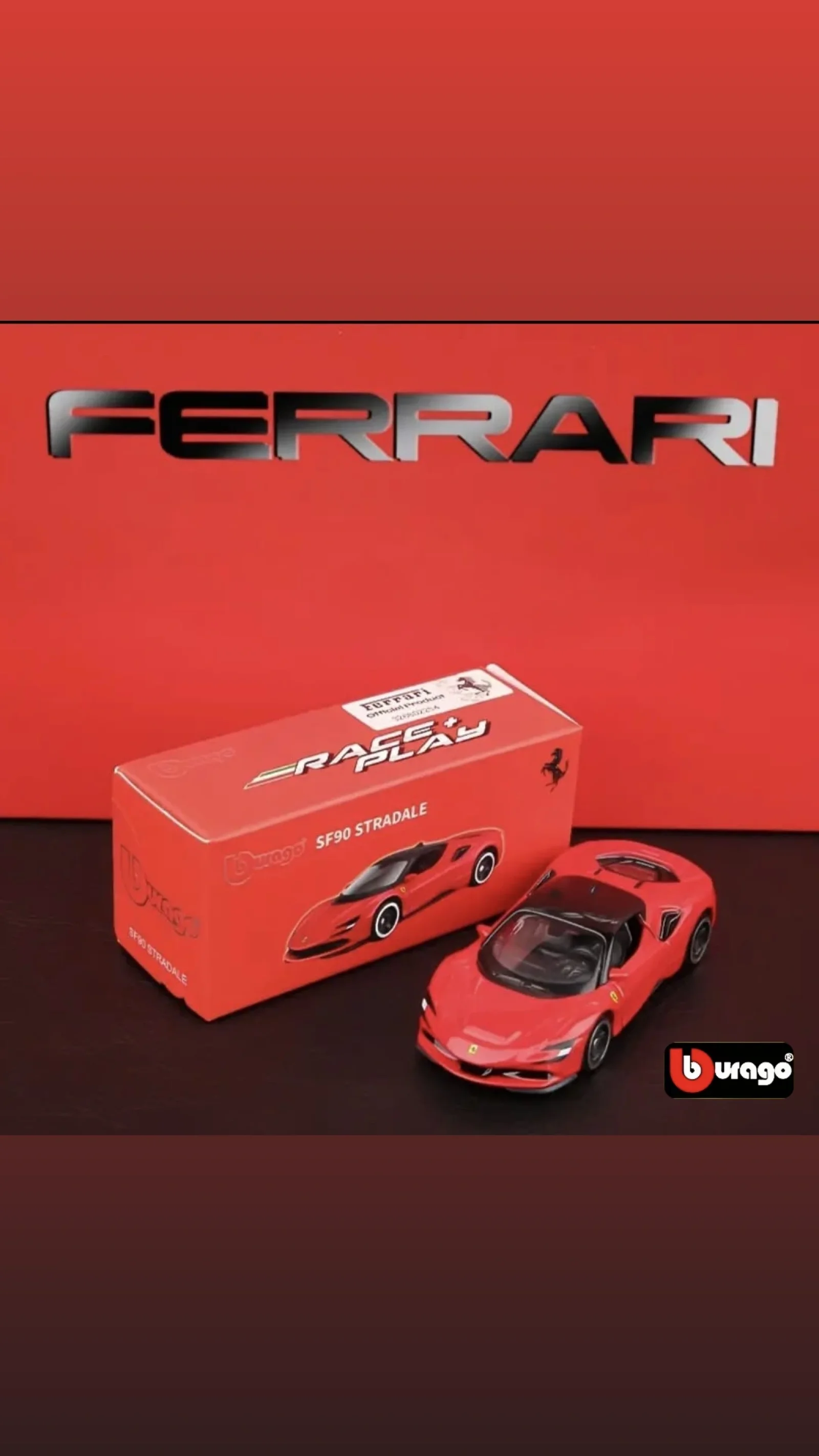 Burago Ferrari SF90 1:64 